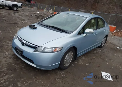 2006 Honda Civic Hybrid from USA, damaged, VIN JHMFA36286S004729